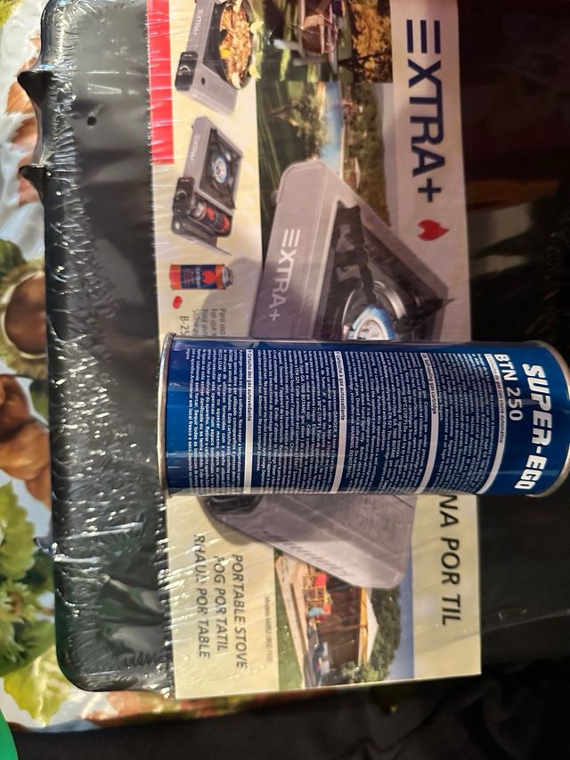 Cocina portátil a gas - Extra+4 cartuchos