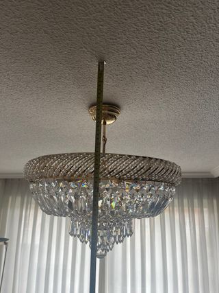 Lampara Cristal roca 50 cm salon. de Calidad