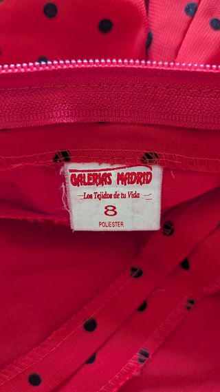 Traje de flamenca niña talla 8