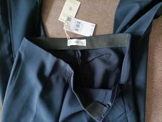 Pantalones Mango - Azul Marino