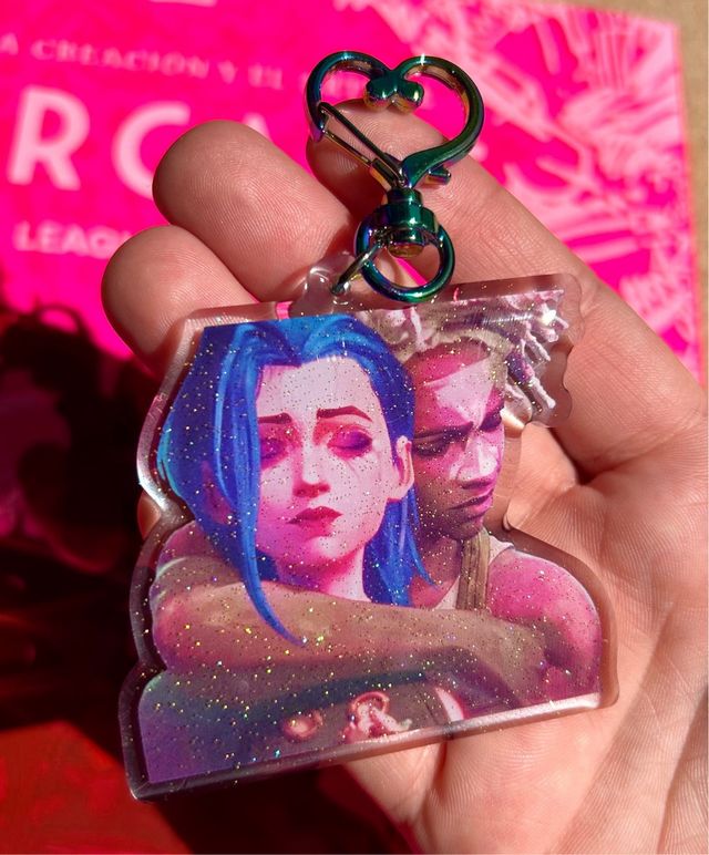 Llavero de Jinx y Ekko