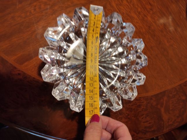 Cenicero cristal tallado vintage