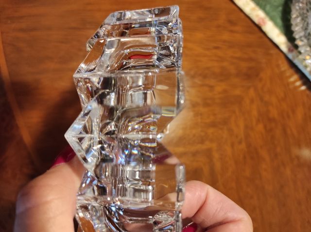 Cenicero cristal tallado vintage