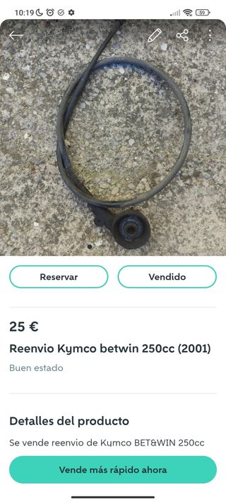 Lote piezas Kymco betwin 250cc (2001)