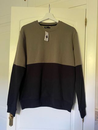 Sudadera bicolor - Verde y Negra