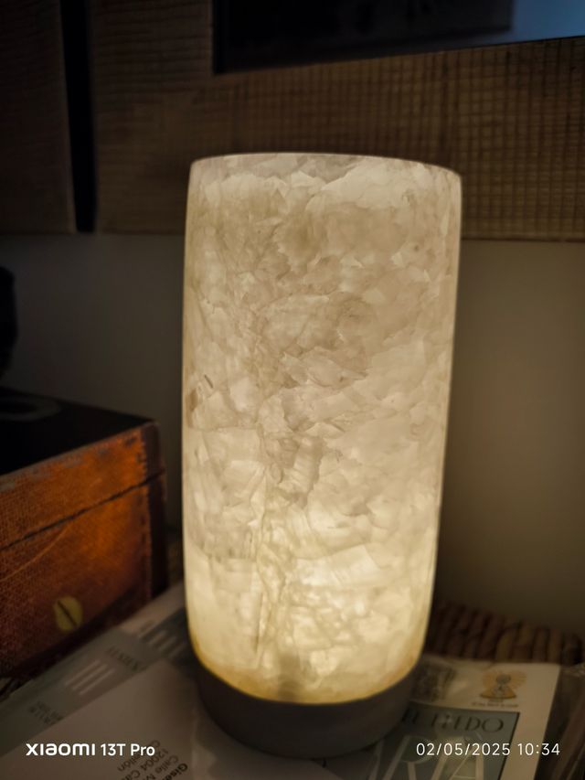 Lámpara de alabastro mesita 