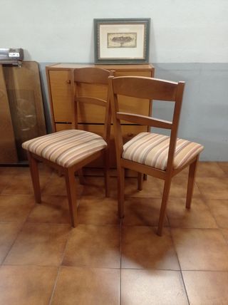 Sillas madera maciza