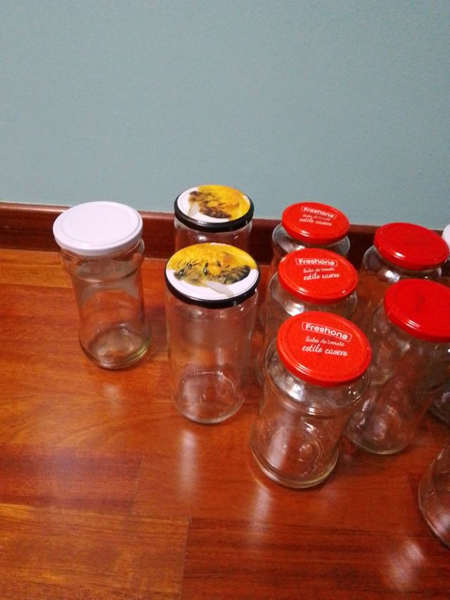 10 Tarros cristal vacíos