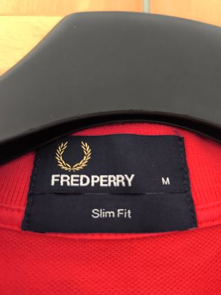 Polo Fred Perry rojo talla M