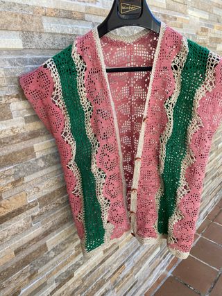 Top crochet multicolor