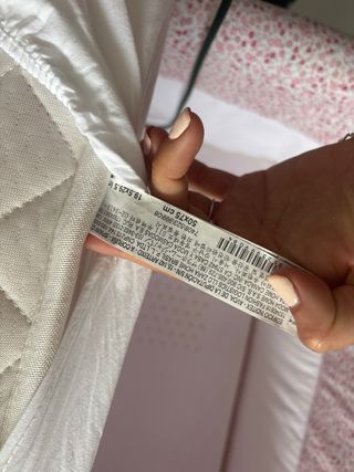 Mini cuna rosa floral de zara home con su colchon