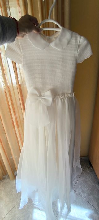 Vestido comunión niña blanco 