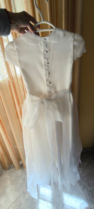 Vestido comunión niña blanco 