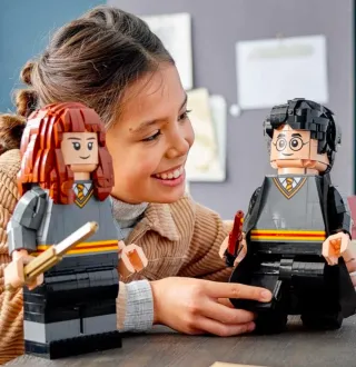Lego grande 26'5 cm alt. - Harry Potter & Hermione