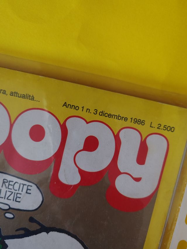 Snoopy rivista Natale 1986