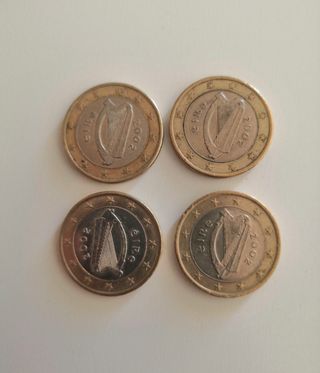 7 monedas euro Irlanda