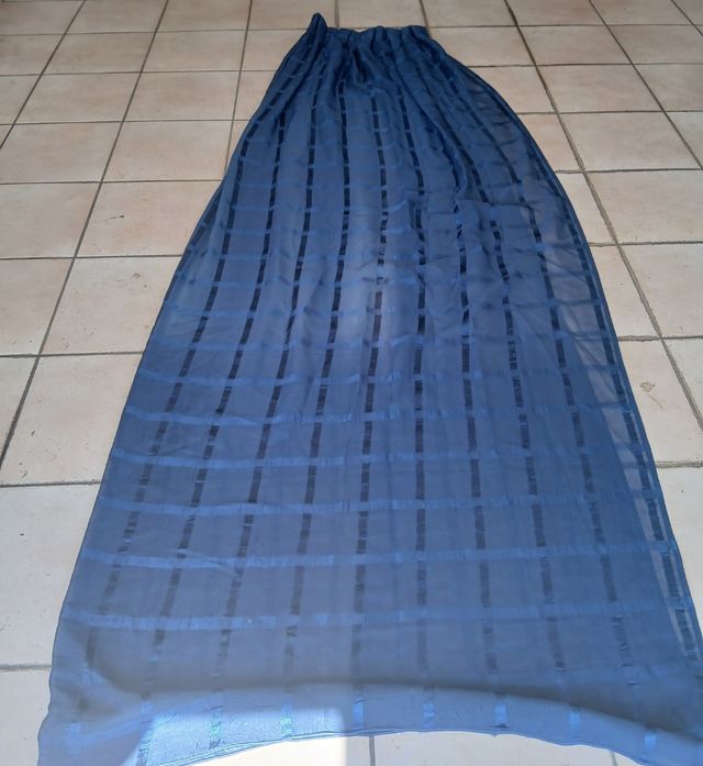 Tenda blu trasparente 95x260 cm