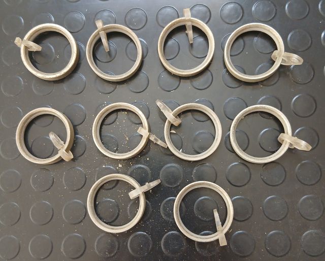 Tenda blu trasparente 95x260 cm