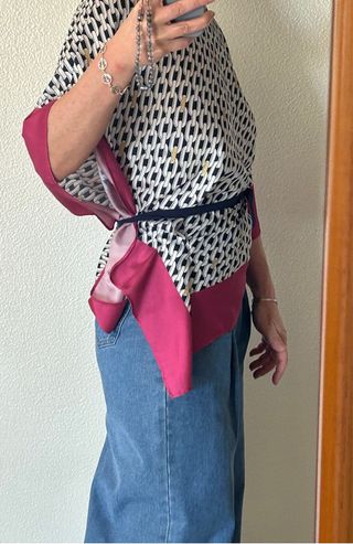 Blusa foulard con msnica Patrizia Pepe 44