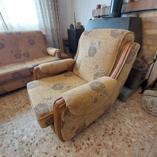 Divano 3 posti + 2 poltroncine vintage