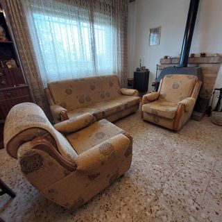 Divano 3 posti + 2 poltroncine vintage