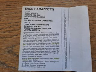 Cassetta Eros Ramazzotti - Cuori Agitati