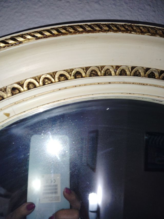 Specchio vintage anni '50 - Beige/Oro, prezzo nero