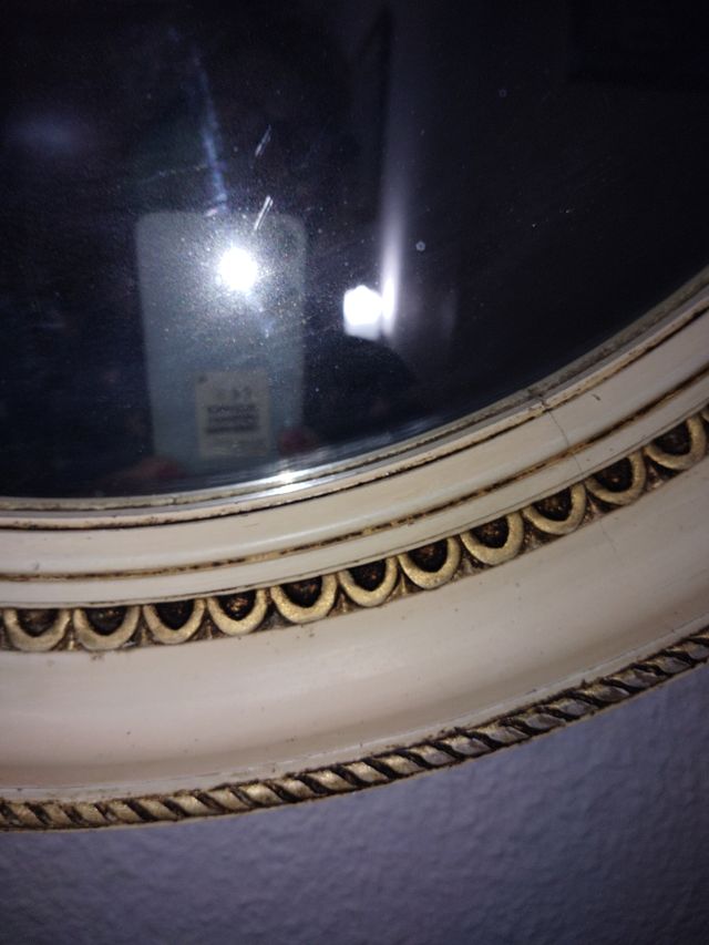 Specchio vintage anni '50 - Beige/Oro, prezzo nero