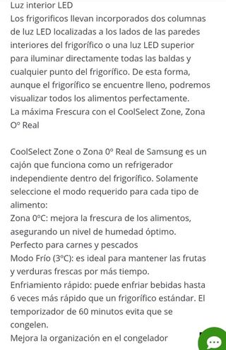 Nevera frigorífico combi Samsung