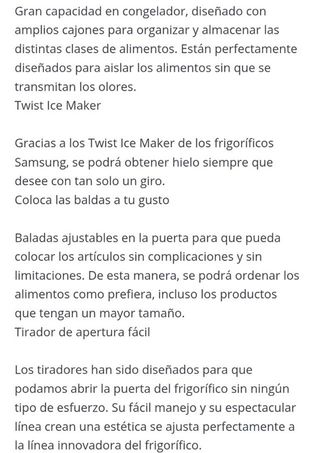 Nevera frigorífico combi Samsung