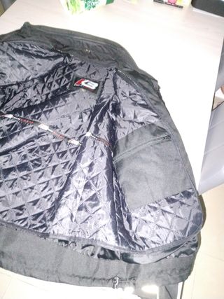 Chaqueta moto negra reflectante