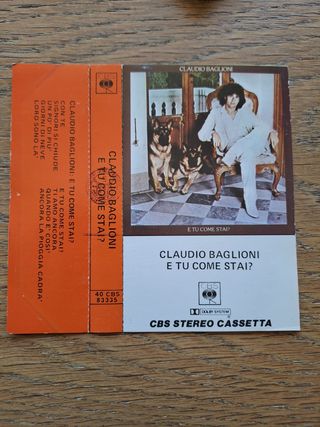 Cassetta Claudio Baglioni - E tu come stai?