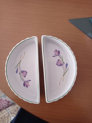 2 Piatti Tognana in Porcellana - Crochi