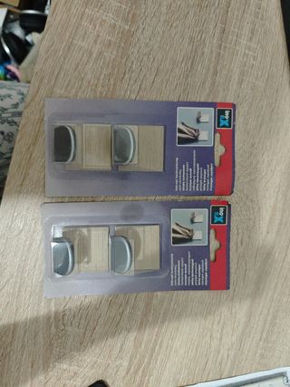 2 Colgadores Adhesivos Inox