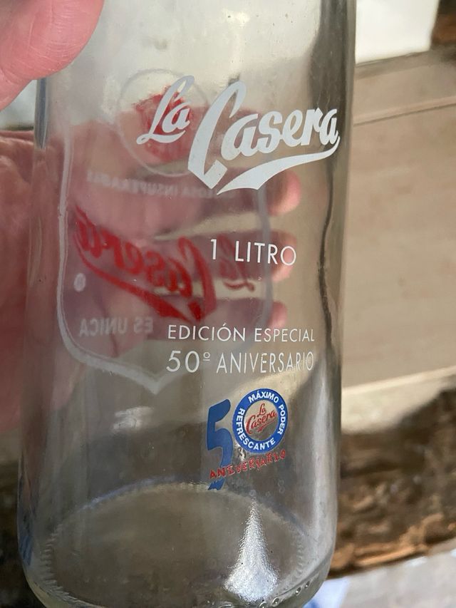 2 Botellas La Casera antiguas de colección. Lote
