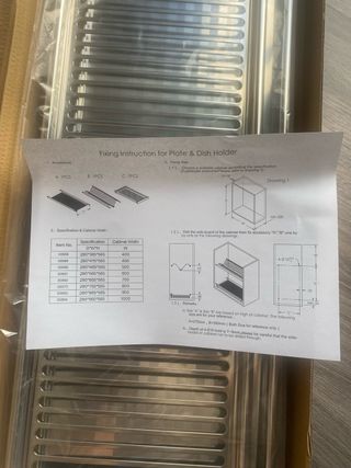 Escurridor platos acero - 2uds