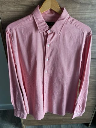 Camisa Massimo Dutti cuadros rojos