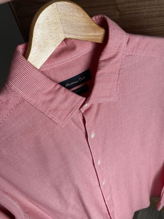 Camisa Massimo Dutti cuadros rojos