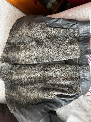 Cazadora astracán gris