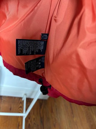 Chaqueta acolchada Tommy Hilfiger roja - PLUMAS -