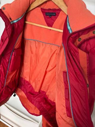 Chaqueta acolchada Tommy Hilfiger roja - PLUMAS -