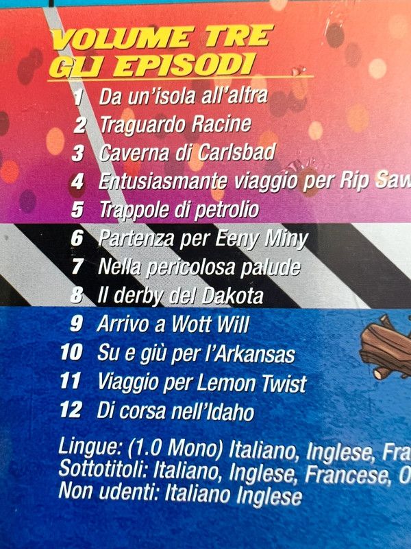 DVD volume tre cartone animato Wacky Races