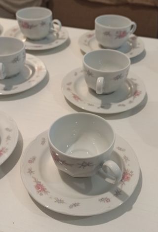Juego café porcelana Santa Clara