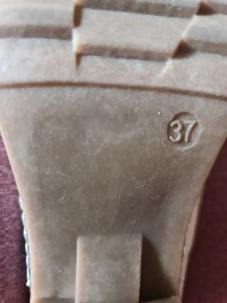 Zapatos ante gris claro - tacón