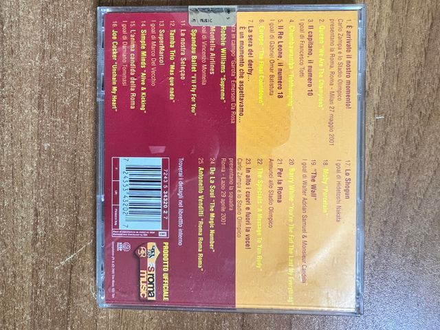 CD originale Scudetto AS Roma campione 2001/2001