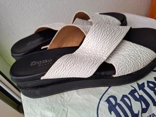 Sandalias planas Dune blancas