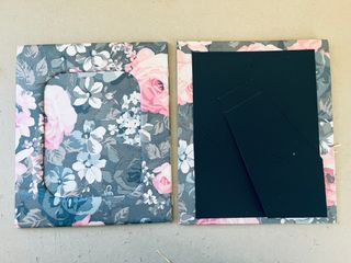 Cornici portafoto in stoffa imbottita