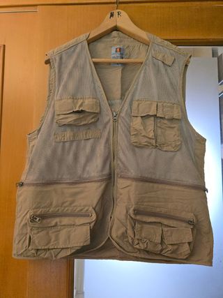 Chaleco safari pesca o fotografico  multibolsillo