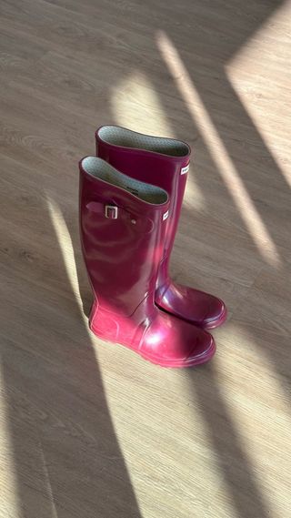 Botas Hunter. Talla 39. Fucsia. 2 usos. Impecables