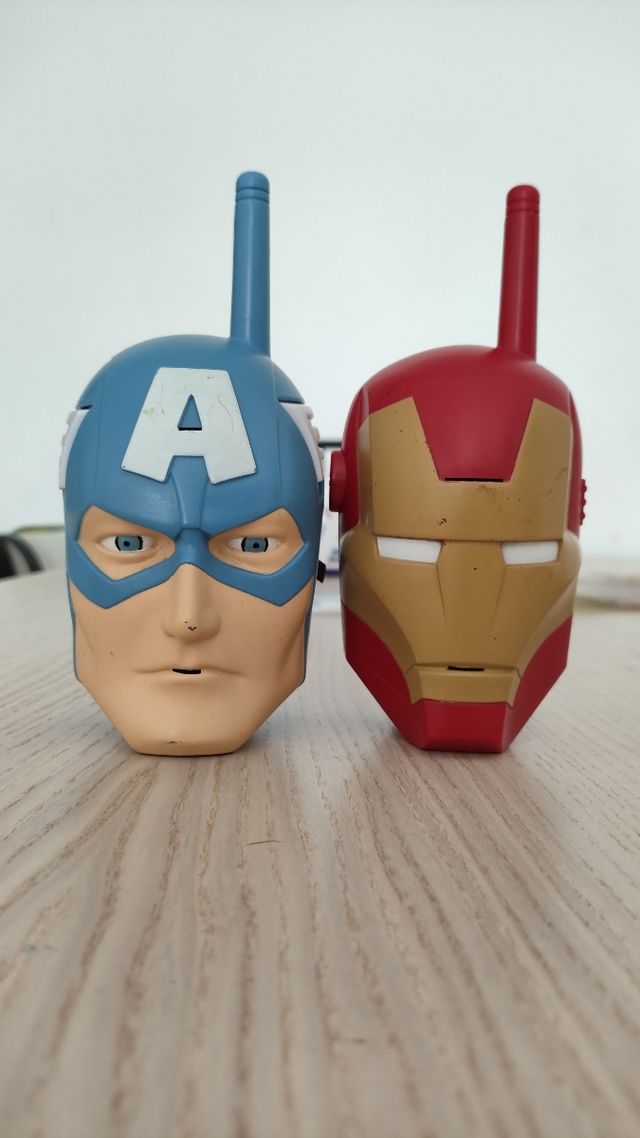 Walkie Talkies Marvel Capitan America Iron Man